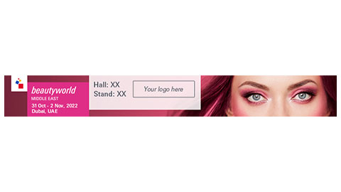 Beautyworld Middle East - Personalised static web banner