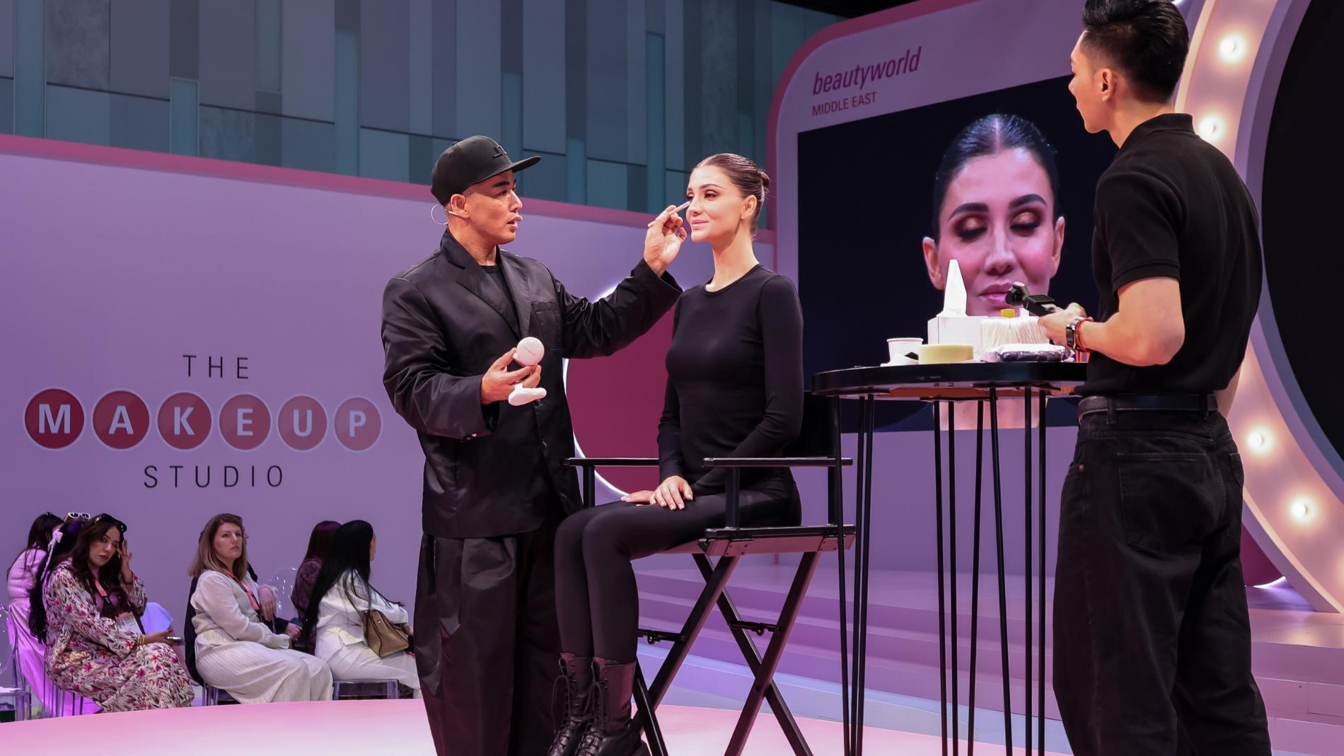 The Makeup Studio eye makeup application